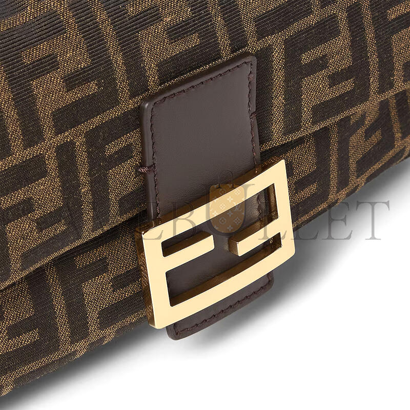 F**di baguette tobacco brown ff jacquard fabric bag 8br600afpmf1gl7 (27*15*6cm)